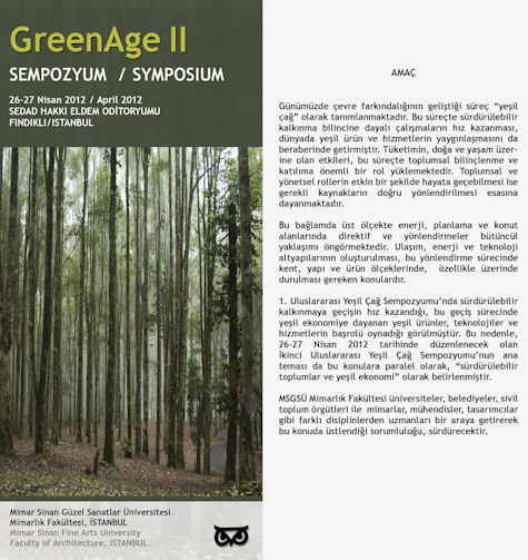 Green Age 2012 Uluslararası Sempozyum Green Age 2012 Uluslararası Sempozyum