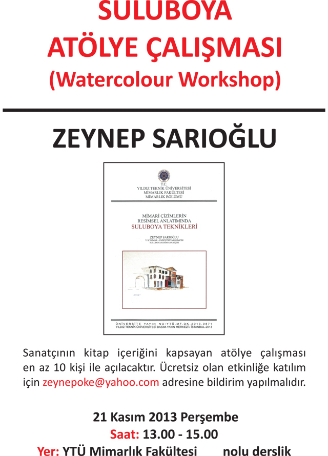 Mimari Çizimlerin Resimsel Anlatımında Suluboya Teknikleri Mimari Çizimlerin Resimsel Anlatımında Suluboya Teknikleri