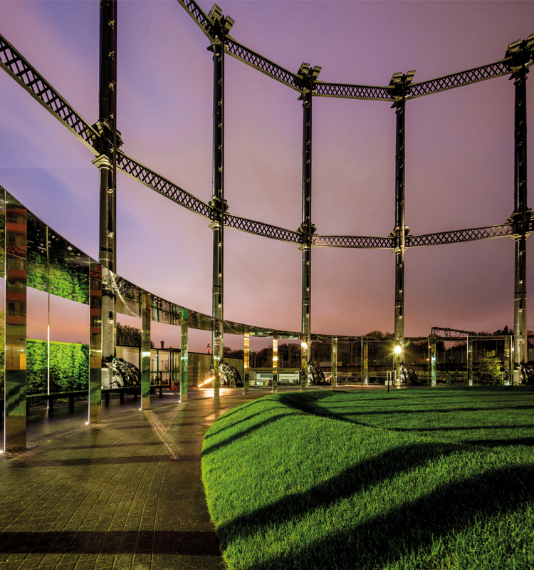gasholder detail night
