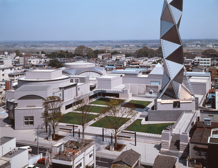 02,-Overall-view-from-south,-Art-Tower-MITO-(1990),-Yasuhiro-ISHIMOTO.jpg