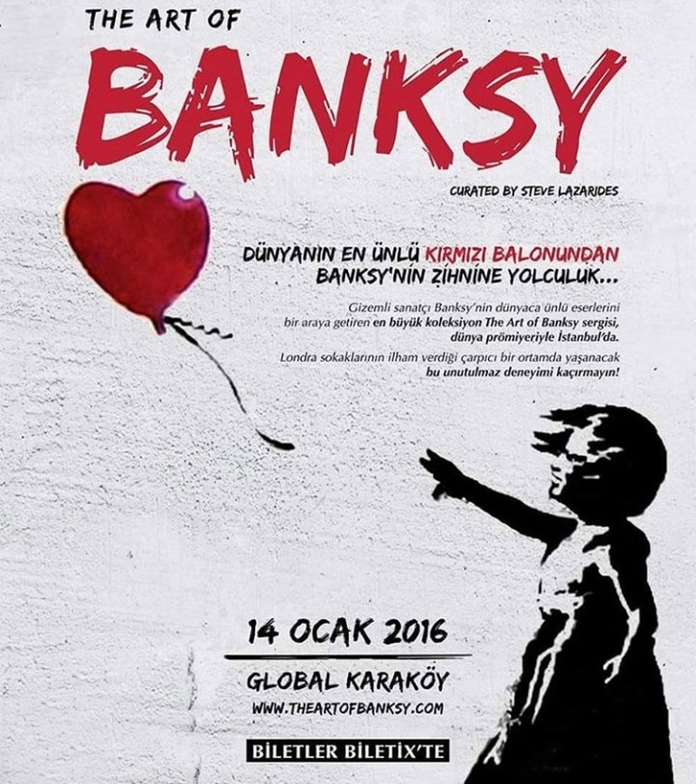 Banksy Eserleri İstanbul'da Sergilenecek Banksy Eserleri İstanbul'da Sergilenecek
