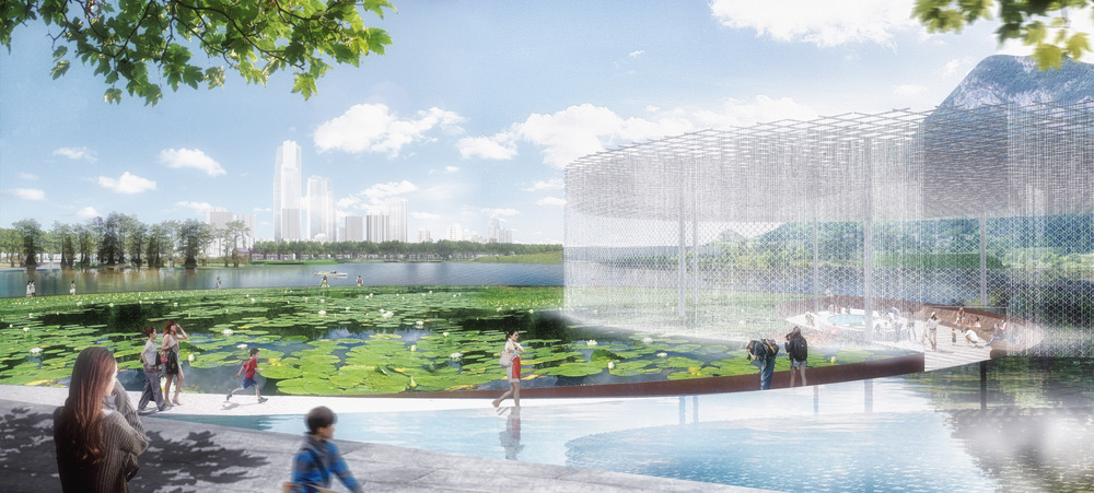 TLS Shishan Park Falling Rain pavilion