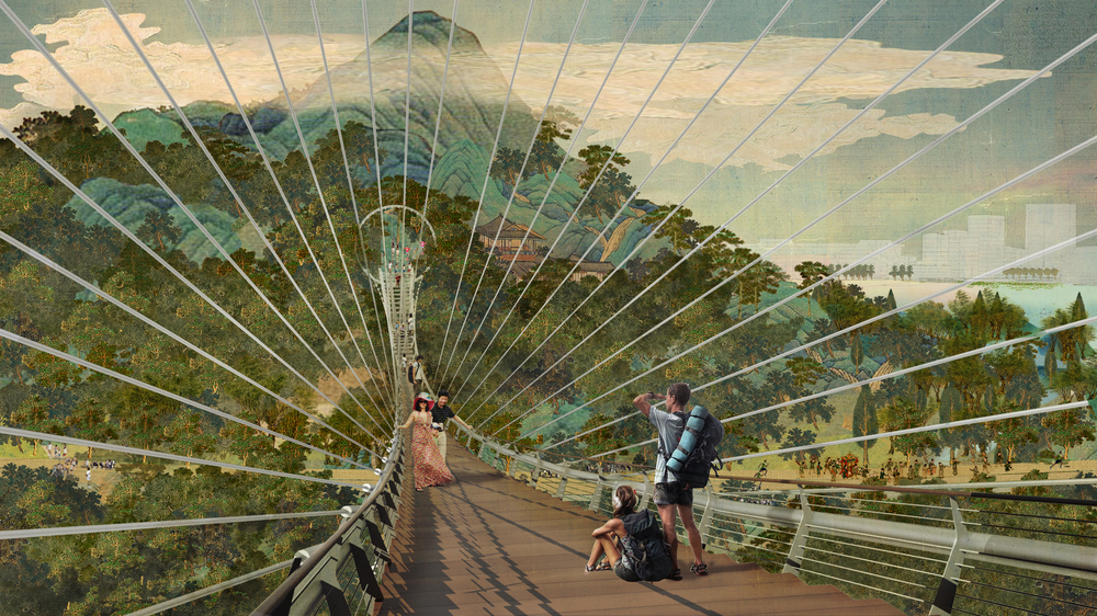 TLS Shishan Park poem bridge