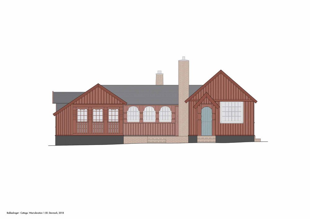 Bakkedraget - Cottage - West elevation 1-50.jpg