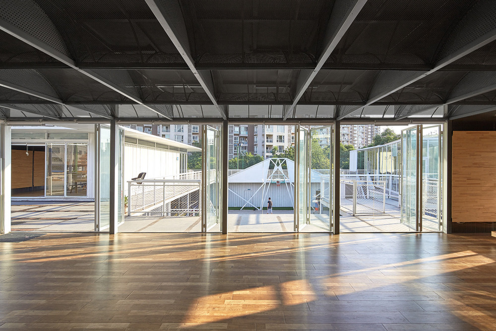 A33 view from drinking area interior to basketball stand.jpg