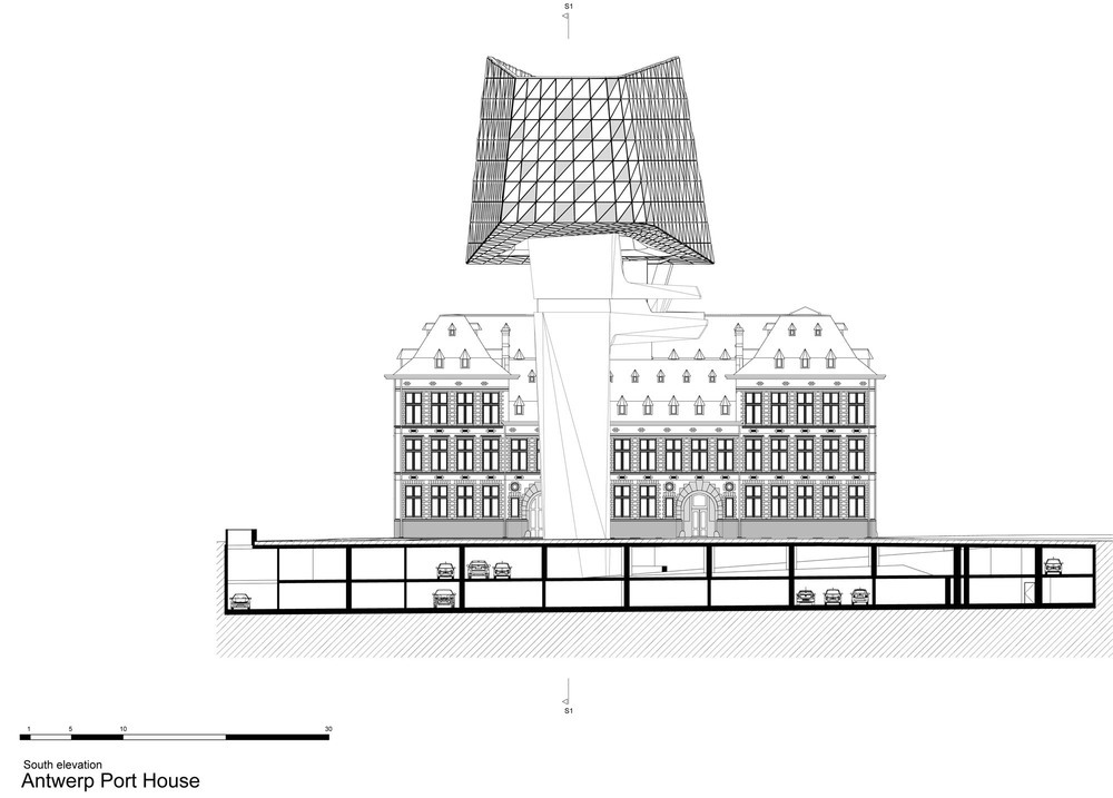 ZHA_Port House Antwerp_SOUTH ELEVATION.jpg