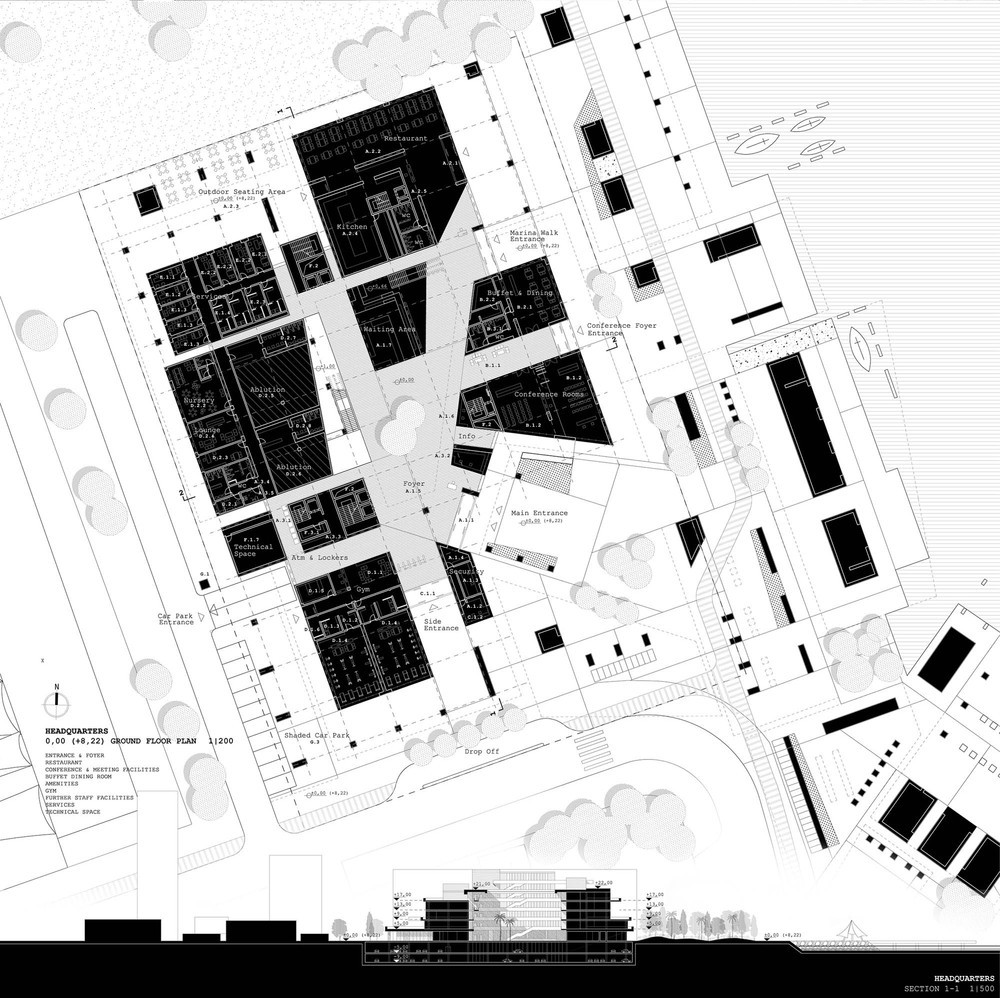 19_Ofis Binası (Headquarter) Zemin Kat Plan-Kesit.jpg