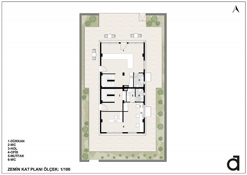 A5 ZEMİNKAT PLAN