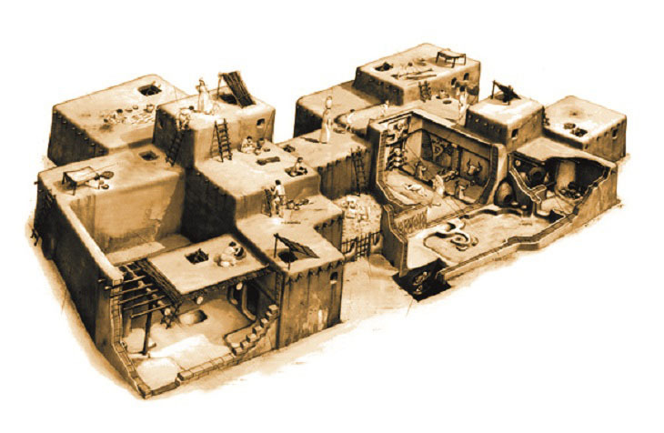 02-Çatalhöyük toprak evler.jpg