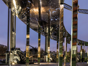 gasholder detail canopy night