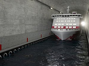 Norveç'te Gemi Tüneli