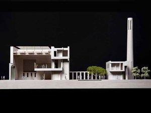 Long section through prayer hall, courtyard and gatehouse, T®George Torode730.jpg