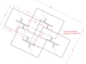 plano configuración modulo prefabricado