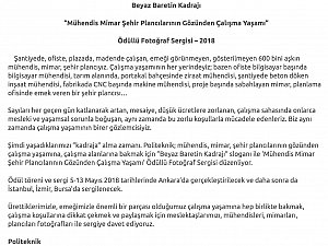 Mühendisler, mimarlar, plancılar kadraja alıyor: Çalışma yaşamı fotoğraflanıyor