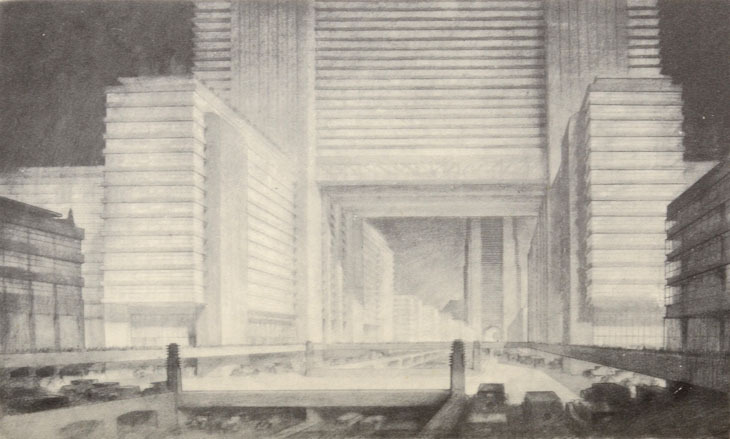 _ Illustration from The Metropolis of Tomorrow by Hugh Ferriss. The first edition, 1929 (2).jpg