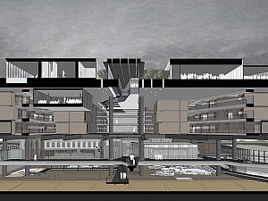 section perspective-RIZmuseumhotel