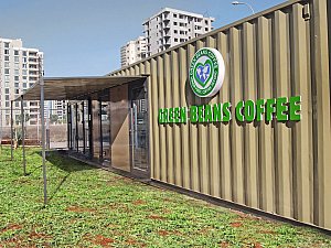 Green Beans Coffee Company Container