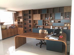 Önder Piyade Çalışma Masası ve Kitaplığı