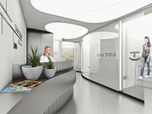 slasharchitects-the blob dental clinic-01-interior-reception-curve-design.jpg